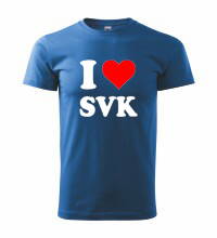 Tričko s logom I Love SVK, modré