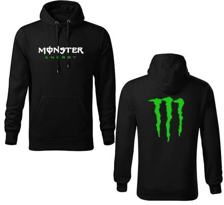 Mikina s kapucňou MONSTER ENERGY, čierna