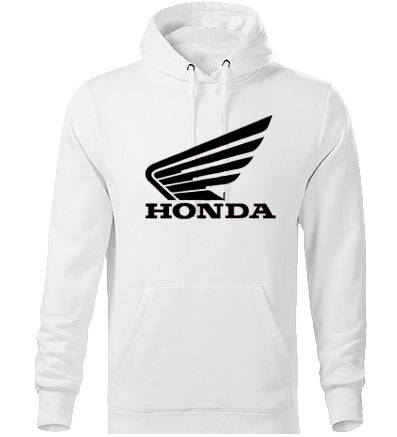 Mikina s kapucňou HONDA, biela