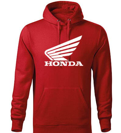 Mikina s kapucňou Honda, červená