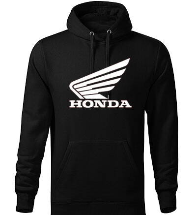 Mikina s kapucňou Honda, čierne