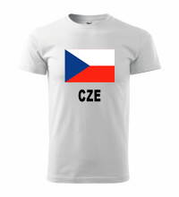 Tričko s logom CZE, biele