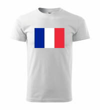 Tričko s logom Francúzsko, biele
