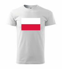 Tričko s logom Poľsko, biele