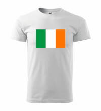 Tričko s logom Írsko, biele