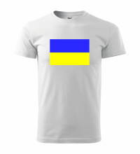Tričko s logom Ukrajina, biele