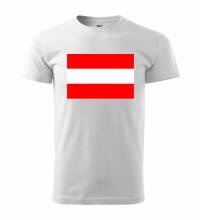Tričko s logom Rakúsko, biele