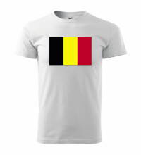 Tričko s logom Belgicko, biele