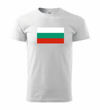 Tričko s logom Bulharsko, biele 