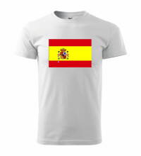 Tričko s logom Španielsko, biele