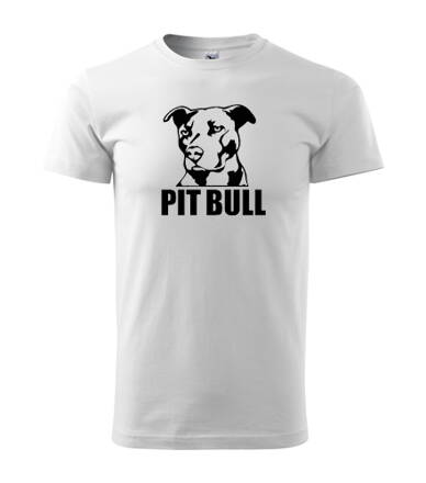 Tričko PitBull, biele