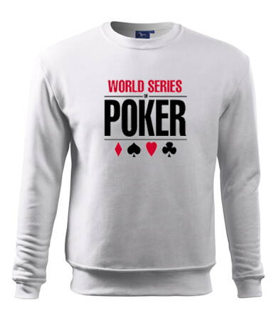 Mikina Poker, biela4