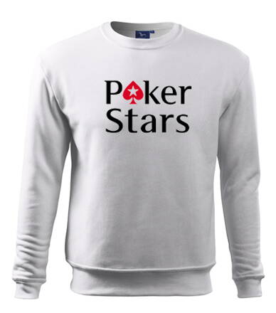 Mikina Poker Stars, biela