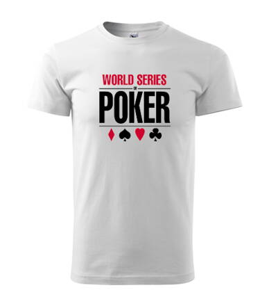 Tričko Poker, biele 6
