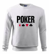 Mikina Poker, biela