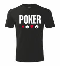 Tričko Poker, čierne