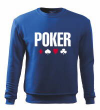 Mikina Poker, modrá