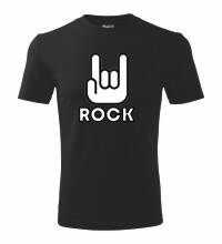 Tričko Rock 3, čierne