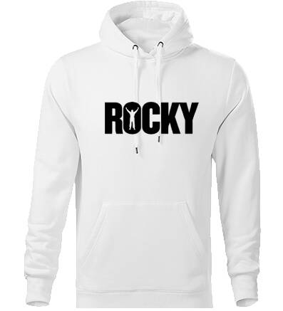 Mikina s kapucňou ROCKY, biela