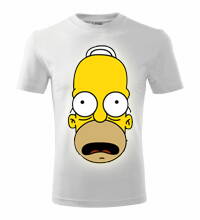 Tričko Simpsons / Homr, biele
