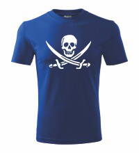 Tričko Skull 2, modré