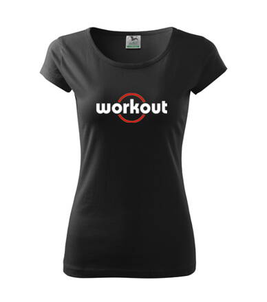 Dámske tričko Workout, čierne