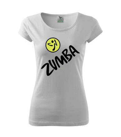 Dámske tričko Zumba, biele