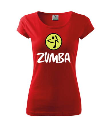 Dámske tričko Zumba, červené2