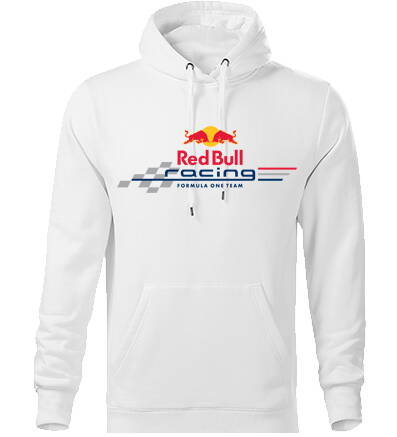 Mikina s kapucňou RED-BULL F1, biela