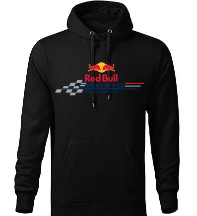 Mikina s kapucňou RED-BULL F1, čierna