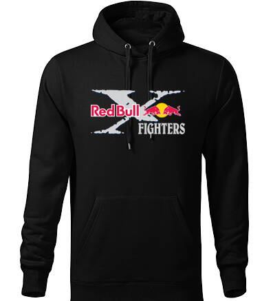 Mikina s kapucňou X-FIGHTERS, čierna