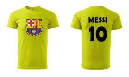 Tričko BARCELONA / MESSI, žlté