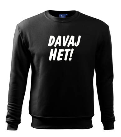 Mikina DAVAJ HET! čierna