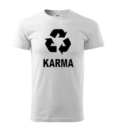 Tričko KARMA, biele