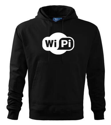 Mikina s kapucňou WIPI, čierna