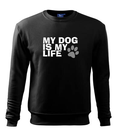 Mikina MY DOG IS ME LIFE, čierna