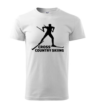 Tričko Cross country SKIING, biele