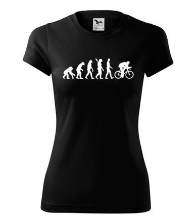 Dámske tričko EVOLUTION BIKE, čierne