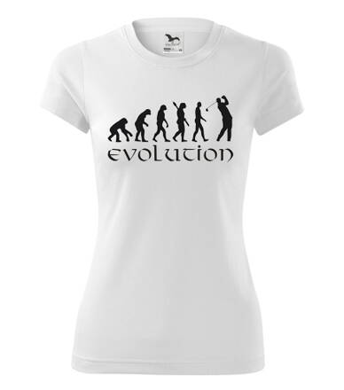 Dámske tričko EVOLUTION GOLF, biele
