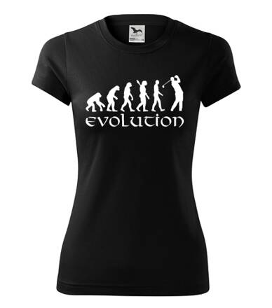 Dámske tričko EVOLUTION GOLF, čierne