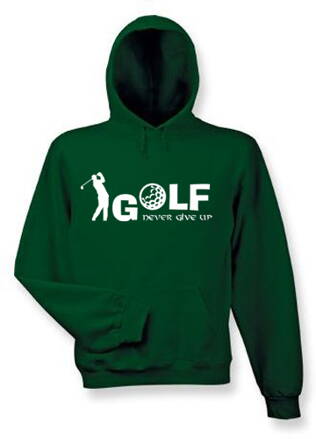 Mikina s kapucňou GOLF, tmavozelena