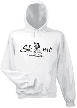 Mikina s kapucňou SKIMO, biela