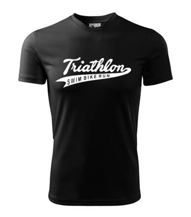 Tričko TRIATHLON athletics, čierne