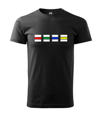 Tričko turistické značky, čierne
