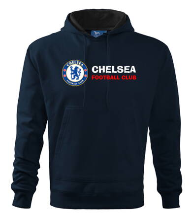 Mikina s kapucňou FC CHELSEA, tmavomodrá