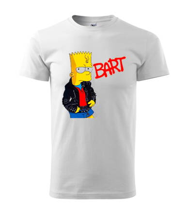 Tričko Simpsons / Bart, biele